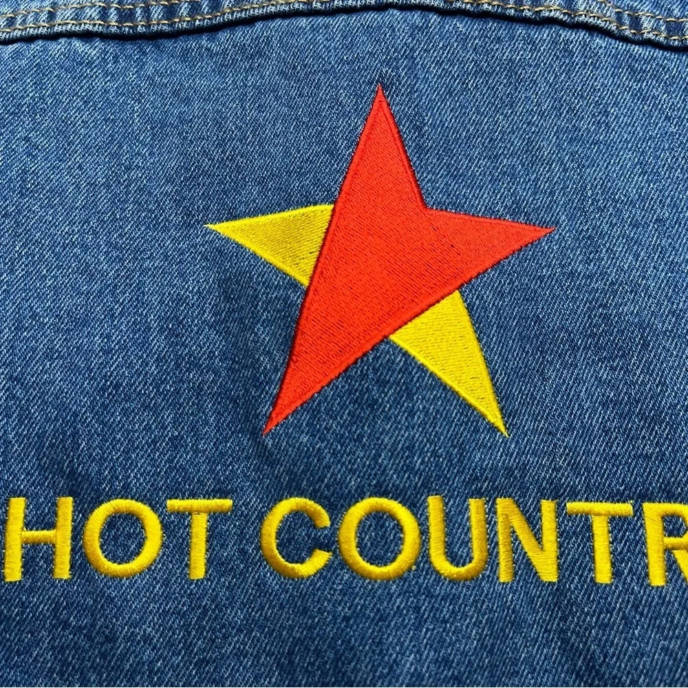 Levis Jacket Mens Size Medium Trucker Western Blue Denim Jean Cowboy Rodeo
